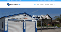 Desktop Screenshot of eaglecarportsales.com