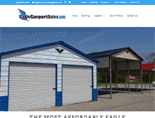 Tablet Screenshot of eaglecarportsales.com